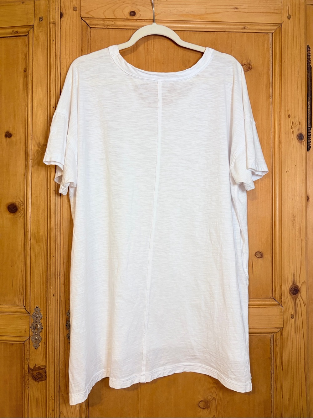 Anthropologie Women’s Pilcro Jordyn Slub Crewneck Side Slit Tunic Tee Sz Large - Picture 6 of 8